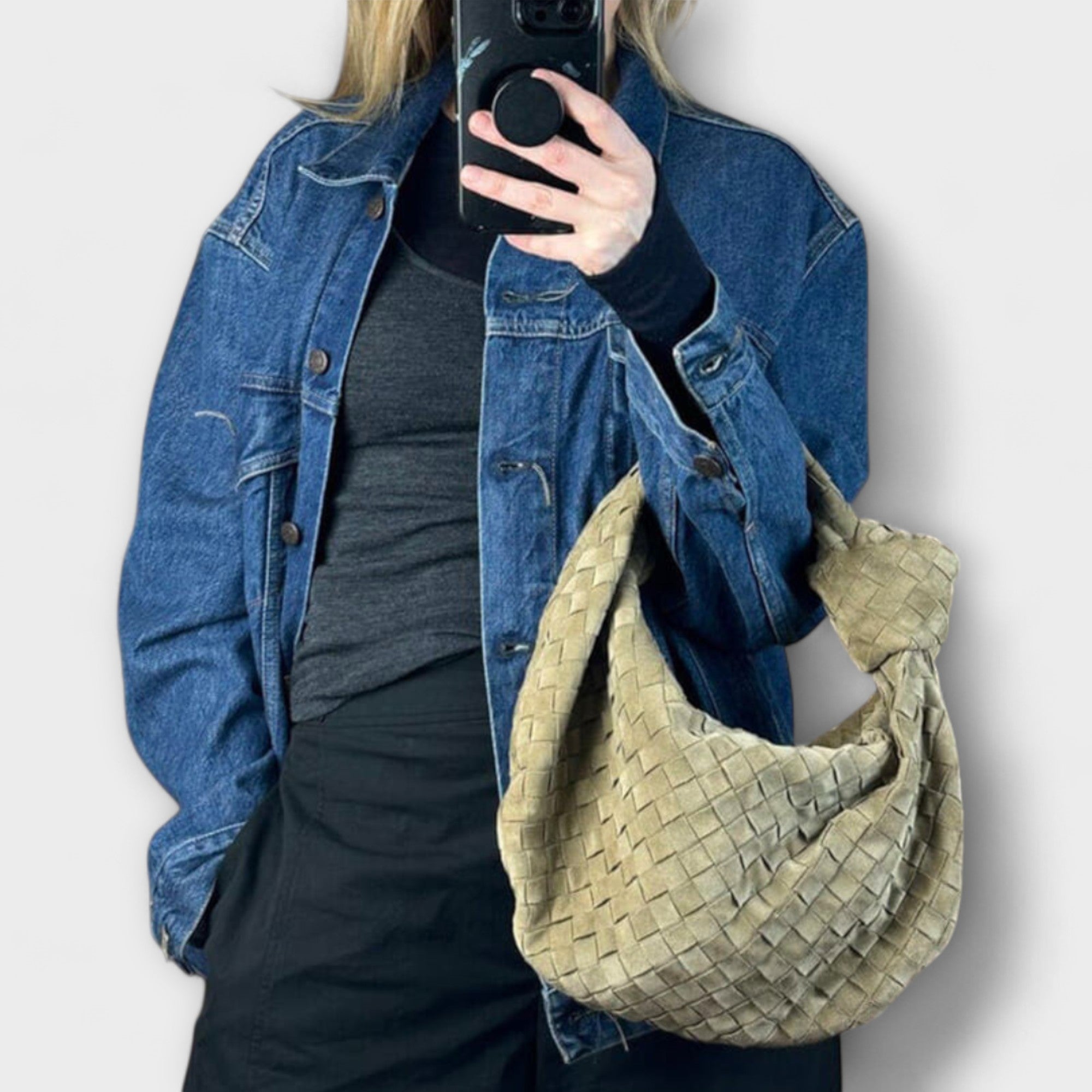 Large Woven Women's Handbag