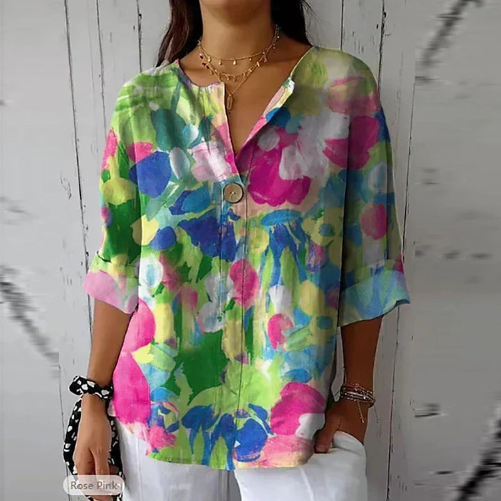 Thelma™ - Elegant Floral Blouse