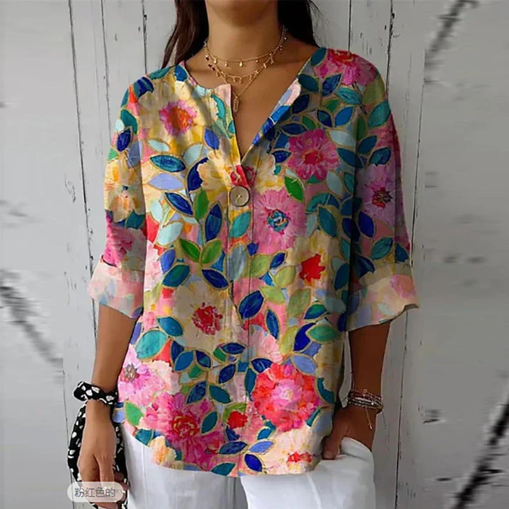 Thelma™ - Elegant Floral Blouse